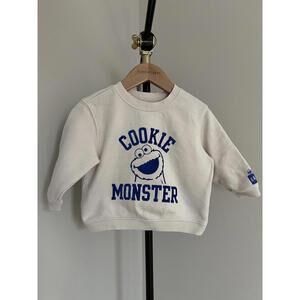 Baby Gap x Sesame Street Cookie Monster Crewneck Sweatshirt, 18-24 mo